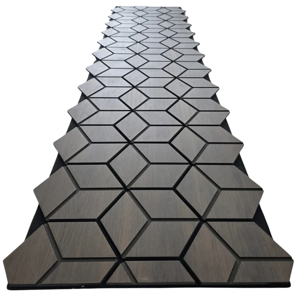 Pannello acustico esagonale Premium (240 cm x 60 cm)