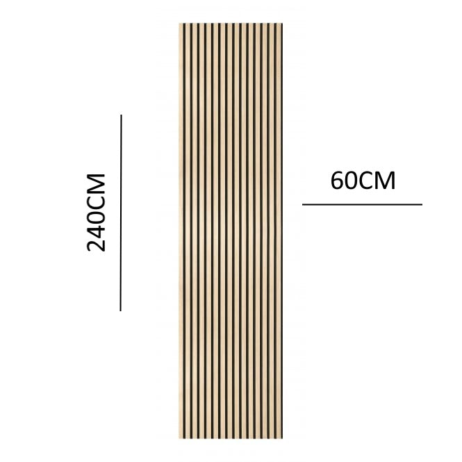 Pannello murale a doghe acustiche premium (vari colori)