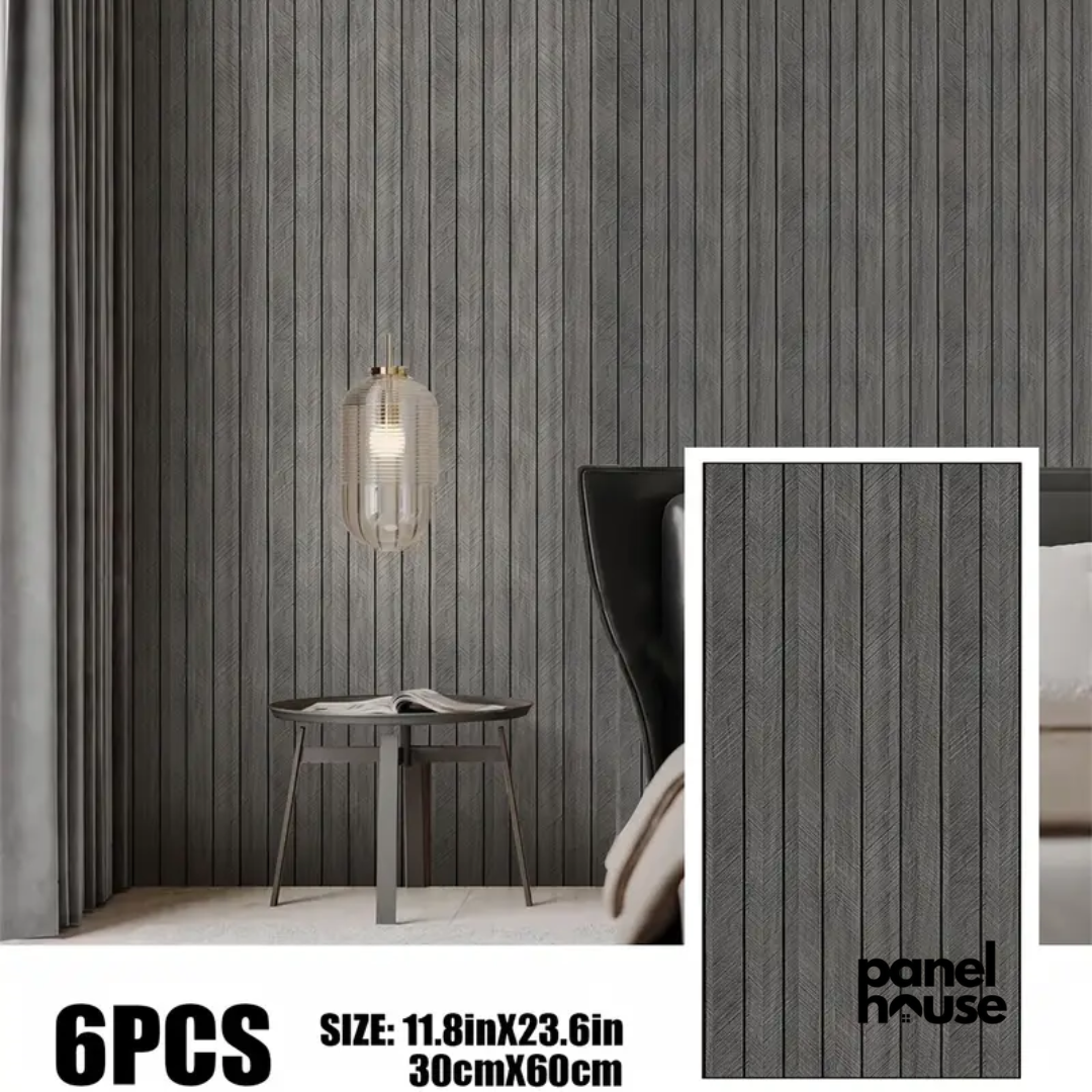 Pannelli a parete a doghe in legno 3D, autoadesivi, rimovibili, impermeabili Compra 1 e ricevi 6 pannelli Premium a soli £7! (30 cm x 60 cm)