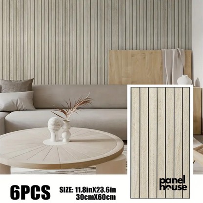 Pannelli a parete a doghe in legno 3D, autoadesivi, rimovibili, impermeabili Compra 1 e ricevi 6 pannelli Premium a soli £7! (30 cm x 60 cm)